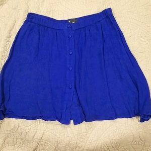 Blue Button front skirt